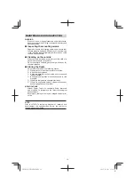 Preview for 12 page of Hitachi UR 18DSDL Handling Instructions Manual