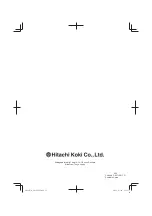 Preview for 16 page of Hitachi UR 18DSDL Handling Instructions Manual