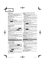 Предварительный просмотр 36 страницы Hitachi UR 18DSL Handling Instructions Manual