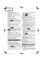 Preview for 46 page of Hitachi UR 18DSL Handling Instructions Manual