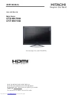 Hitachi UT32-MH700A User Manual предпросмотр