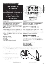 Preview for 53 page of Hitachi UT32X802 - 32" LCD Flat Panel Display Operating Manual