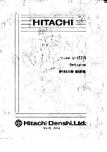 Hitachi V-152B Operation Manual preview