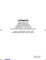 Предварительный просмотр 21 страницы Hitachi V810 User Manual