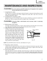 Preview for 21 page of Hitachi VB 16Y Safety Instructions And Instruction Manual