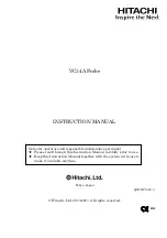 Hitachi VC34A Probe Instruction Manual preview