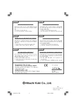 Preview for 44 page of Hitachi VH650 - Fencing Nailer, Full Head Handling Instructions Manual