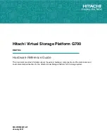 Hitachi Virtual Storage Platform G700 Hardware Reference Manual preview