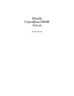 Предварительный просмотр 1 страницы Hitachi VisionBase 8880R Product Manual