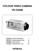 Hitachi VK-C220E Instruction Manual preview