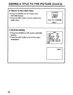 Preview for 46 page of Hitachi VK-C220E Instruction Manual