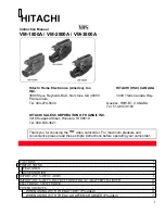 Preview for 1 page of Hitachi VM-1800A - Camcorder Instruction Manual