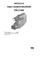 Preview for 1 page of Hitachi VM-2700E Instruction Manual