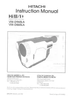 Hitachi VM-865LA - Camcorder Instruction Manual preview