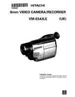 Hitachi VM-E543LE Instruction Manual preview