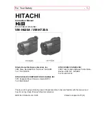 Preview for 1 page of Hitachi VM-H720A Instruction Manual