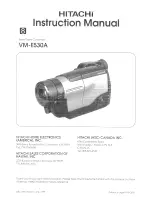 Preview for 1 page of Hitachi VME-530A - Camcorder Instruction Manual