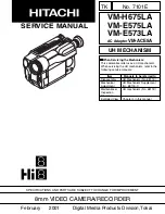 Hitachi VME-573LA - Camcorder Service Manual preview