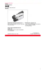 Preview for 1 page of Hitachi VMH-38A - Camcorder Instruction Manual