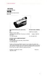 Preview for 1 page of Hitachi VMH-71A - Camcorder Instruction Manual