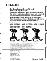 Hitachi VR 9DM2 Handling Instructions Manual preview