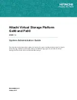 Hitachi VSP F400 System Administration Manual preview