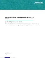 Hitachi VSP G130 Installation Manual preview