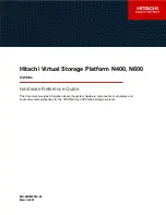 Hitachi VSP N400 Hardware Reference Manual preview