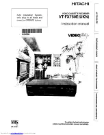 Preview for 1 page of Hitachi VT-FX750E Instruction Manual