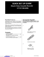 Preview for 80 page of Hitachi VT-FX770E Instruction Manual