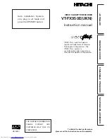 Hitachi VT-FX950E Instruction Manual preview