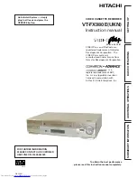 Предварительный просмотр 1 страницы Hitachi VT-FX980E Instruction Manual