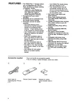 Предварительный просмотр 4 страницы Hitachi VT-M112E Instruction Manual