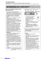 Предварительный просмотр 2 страницы Hitachi VT-M430E Instruction Manual