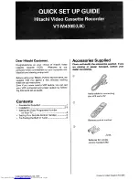 Предварительный просмотр 60 страницы Hitachi VT-M430E Instruction Manual