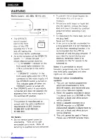 Preview for 2 page of Hitachi VT-M840E Instruction Manual