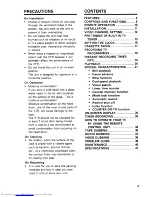 Preview for 3 page of Hitachi VT-M840E Instruction Manual