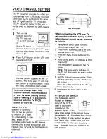 Preview for 12 page of Hitachi VT-M840E Instruction Manual