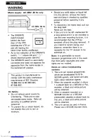 Предварительный просмотр 2 страницы Hitachi VT-M930E Instruction Manual