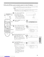 Preview for 49 page of Hitachi VT-UX6570A Owner'S Manual