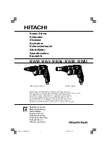 Предварительный просмотр 1 страницы Hitachi W 6V4 Handling Instructions Manual