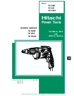 Предварительный просмотр 1 страницы Hitachi W 6V4 Technical Data And Service Manual