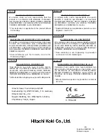 Preview for 30 page of Hitachi W 6VB Handling Instructions Manual