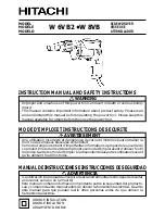 Hitachi W 6VB2 Instruction And Safety Manual предпросмотр