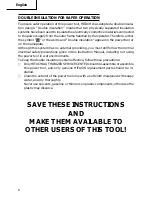 Preview for 8 page of Hitachi W 6VB2 Instruction And Safety Manual