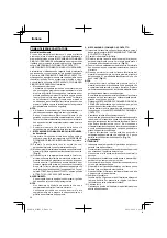 Preview for 36 page of Hitachi WF 4H2 Handling Instructions Manual