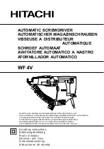 Hitachi WF 4V Handling Instructions Manual предпросмотр