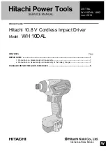 Hitachi WH 10DAL Service Manual preview