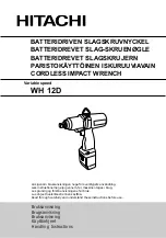 Hitachi WH 12D Handling Instructions Manual предпросмотр