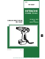 Hitachi WH 12DAF Technical Data And Service Manual preview